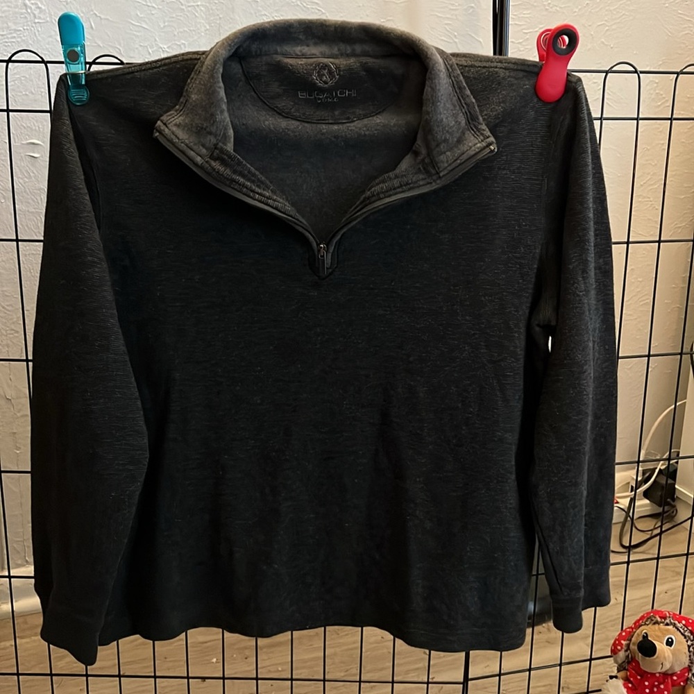 BUGATCHI UOMO Quarter Zip - slightly used. Very Sharp